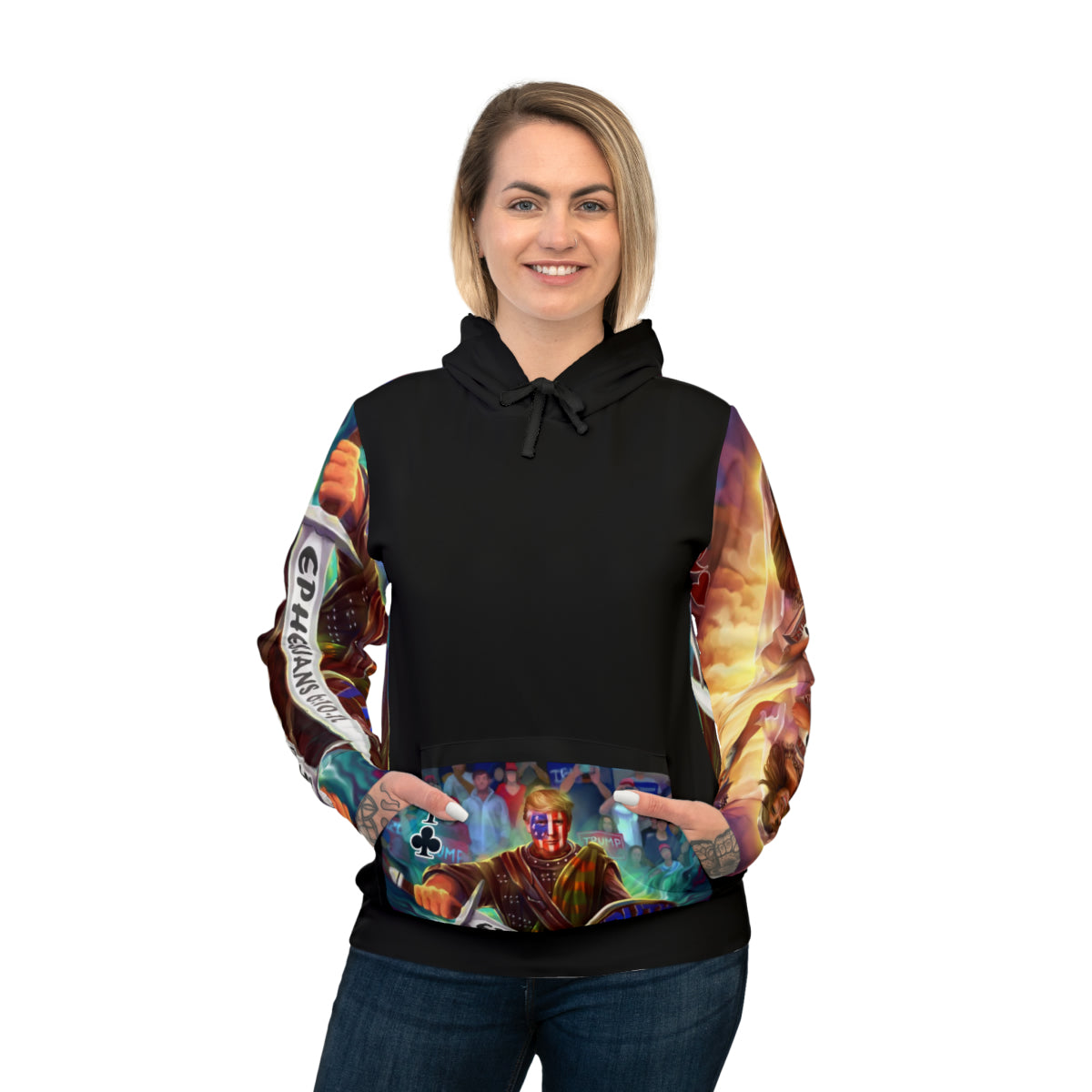 The donor deck multi-card – Colorblock Athletic Hoodie